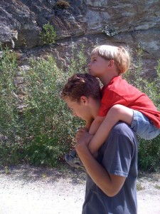 Everything is good when I'm with my big cousin